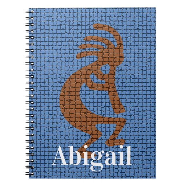 Carnet Symbole musical à flûte Kokopelli Mosaïque sud-oue (Devant)