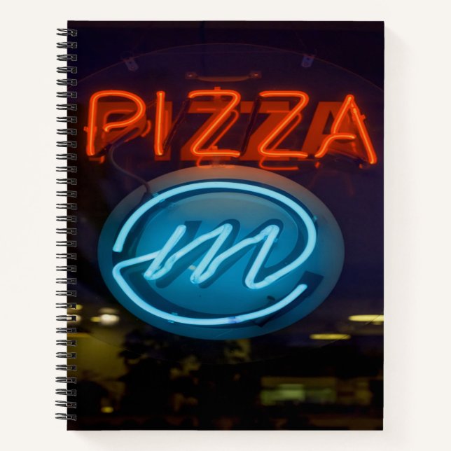 Carnet SYMBOLE Pizza Neon (Devant)