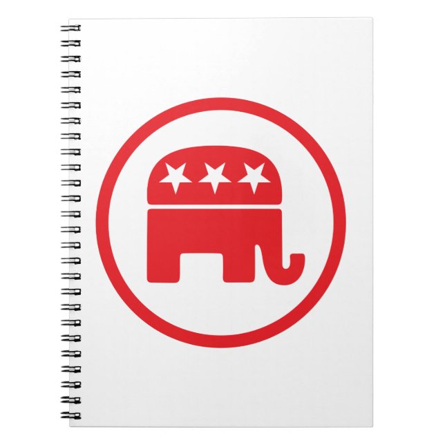 Carnet Symbole politique du parti républicain (éléphant) (Devant)