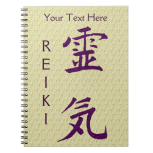 Carnet Symbole Reiki Violet Personnalisé