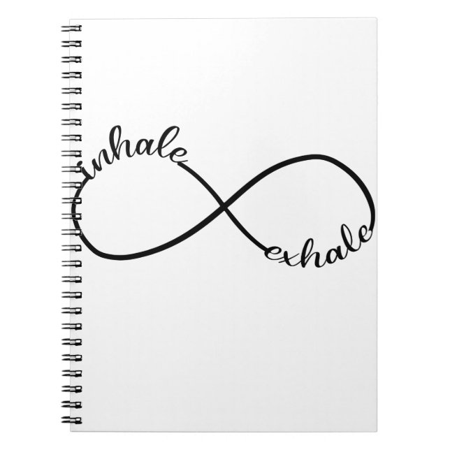 Carnet SYMBOLE SYMBOLE T-shirt Yogi Inhale Exhale Infinit (Devant)