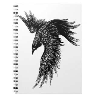 Carnet Symbole viking Corbeau Norse