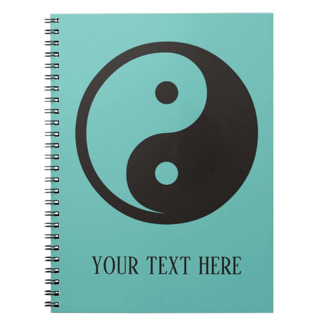 Carnet Symbole Yin Yang - conception de tatouage solide (Devant)