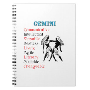 Carnet SYMBOLE Zodiaque Gemini Horoscope