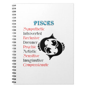 Carnet Symbole zodiaque Pisces Horoscope