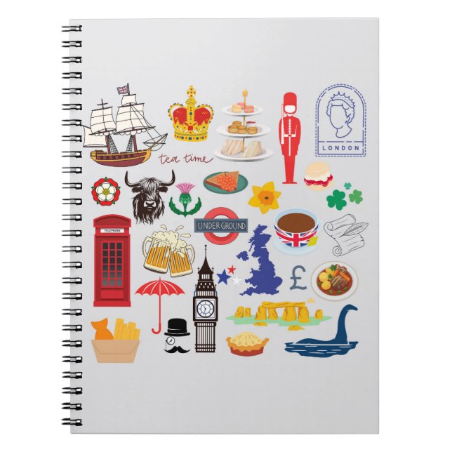 Carnet Symboles britanniques (Devant)