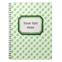 Symboles dollar sur le vert avec l'étiquette