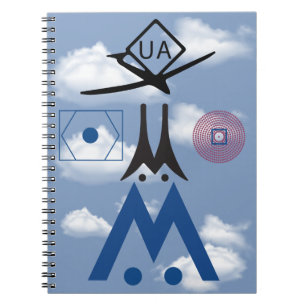 Carnet Symboles du graphique Activité de l'aéronef Drone