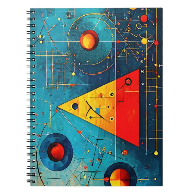 Carnet Symboles géométriques Abstrait #06. (Devant)