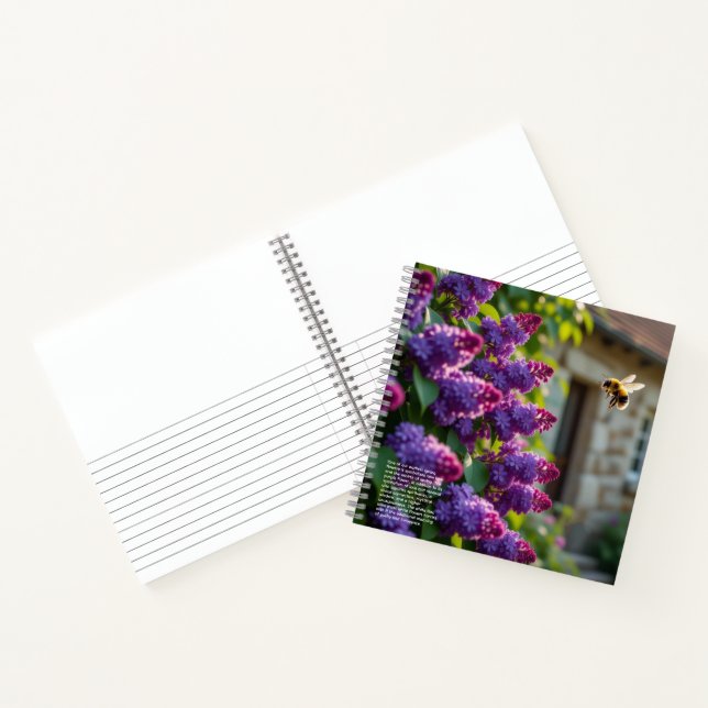 Carnet Symbolisme du lilas  (Intérieur)