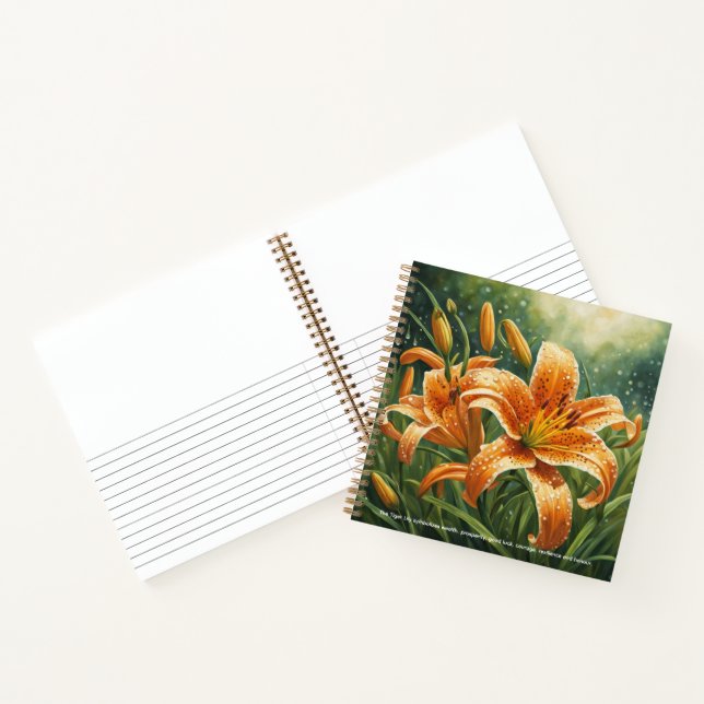 Carnet Symbolisme du lis tigré (Intérieur)