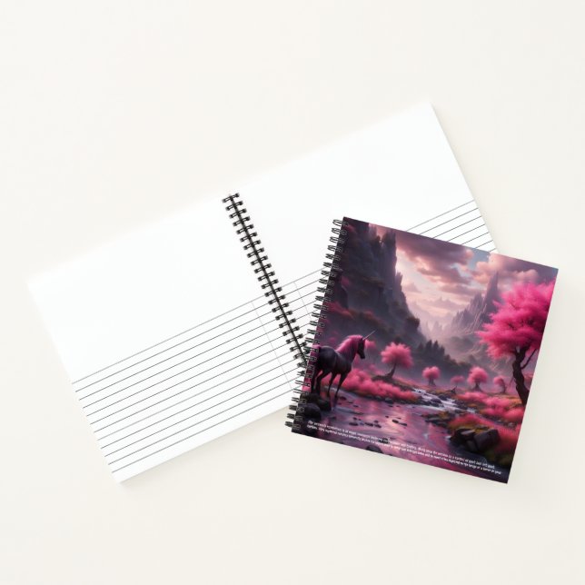 Carnet Symbolisme Unicorne Couverture rigide (Intérieur)