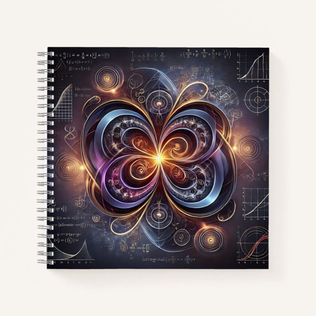 Carnet Symétrie, équations et art scientifique (Devant)