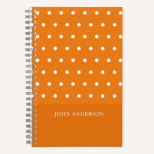 Carnet Sympa Pois orange