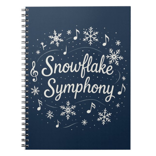 Carnet Symphonie de flocon de neige  (Devant)