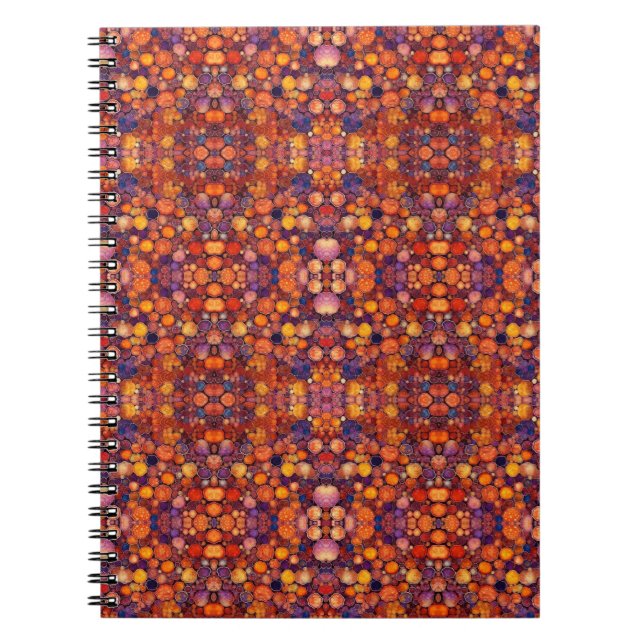 Carnet Symphonie Gemstone : Motif coloré de classe mondia (Devant)