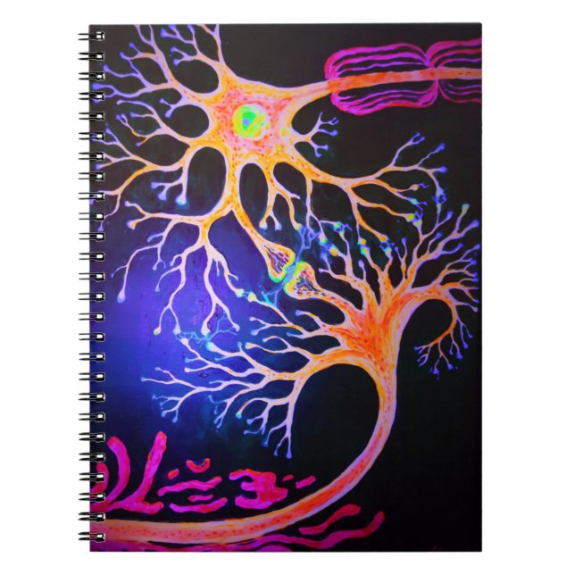 Carnet Synapses connectant les neurones (Devant)