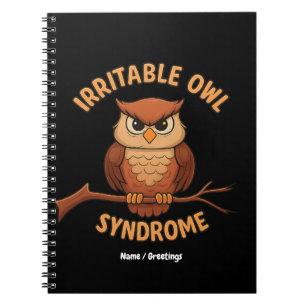 Carnet Syndrome de Chouette Irritable Drôle Chouette en C