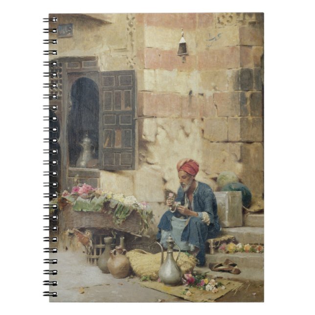 Carnet T32410 le vendeur de fleur, 1891 (panneau) (Devant)