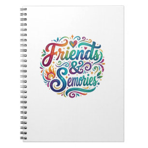 Carnet T-shirt « Amis et souvenirs » – Moments précieux