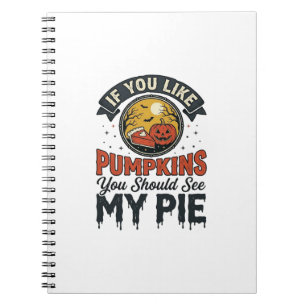 Carnet T-shirt design vintage Halloween drôle de tarte à