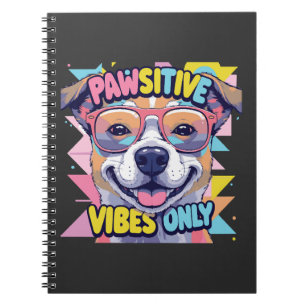Carnet T-Shirt Drôle de Chien Vibes Only � Chien Cool