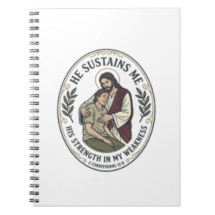 Carnet T-Shirt Encouragement pour Maladie Chronique Jésus