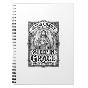 Carnet T-shirt graphique amateur de thé Jésus chrétien