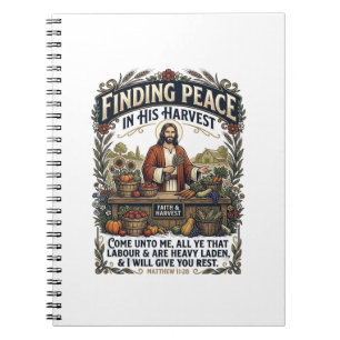 Carnet T-shirt graphique Jésus Marché fermier Nourriture 
