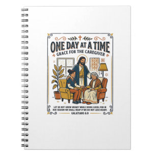 Carnet T-shirt graphique Jésus Soignant Parents Âgés Chri