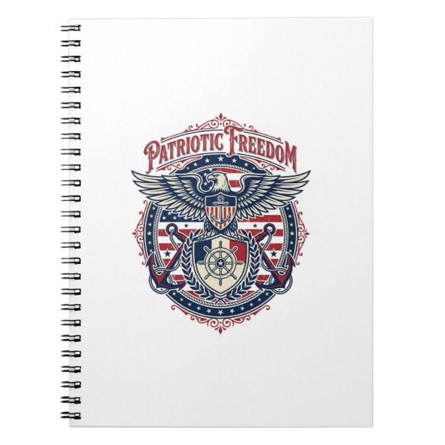 Carnet T-shirt graphique vectoriel prépa côtier patriotiq (Devant)