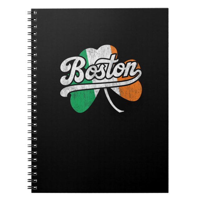 Carnet T-shirt irlandais de Boston (Devant)