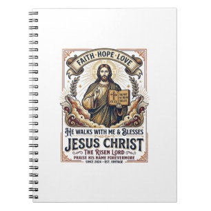 Carnet T-Shirt Jésus Surfant Foi Inspirante