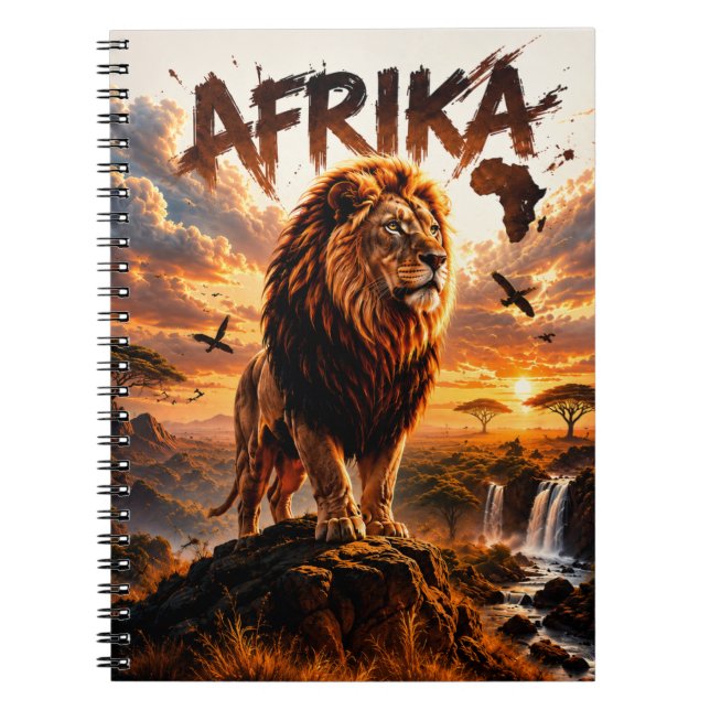 Carnet T-Shirt Lion Majestueux (Devant)