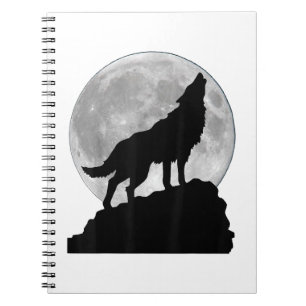 Carnet T Shirt Loup sous la lumière de la lune - Chien to