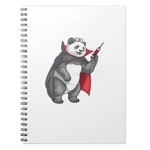 Carnet T-Shirt Oversized Panda Halloween Infirmière Vampi