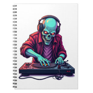 Carnet T-Shirt Zombie DJ � Festival de Musique Halloween