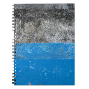 Carnet Tableau abstrait bleu et blanc