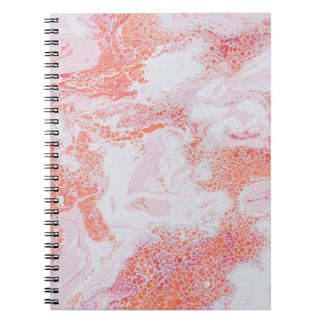 Carnet Tableau abstrait bleu et blanc (Devant)