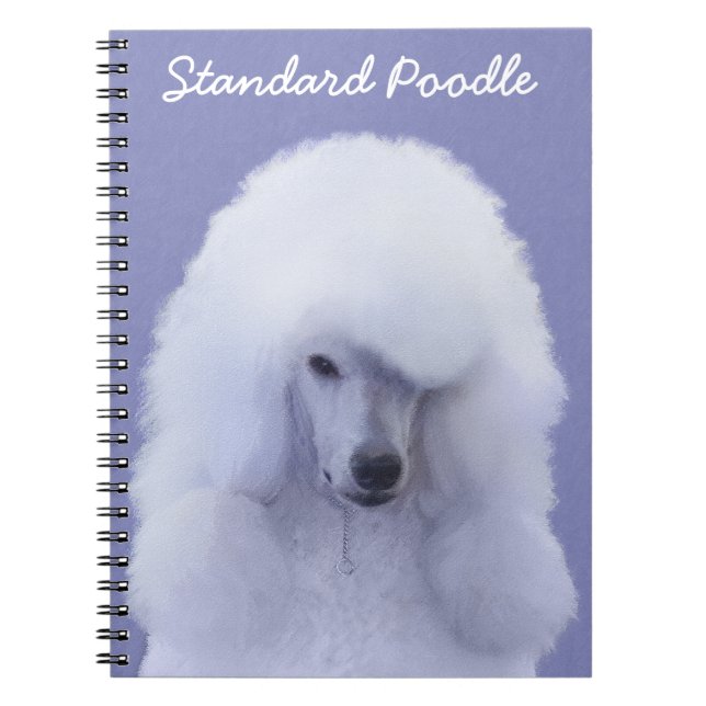 Carnet Tableau blanc standard de caniche - Art original d (Devant)
