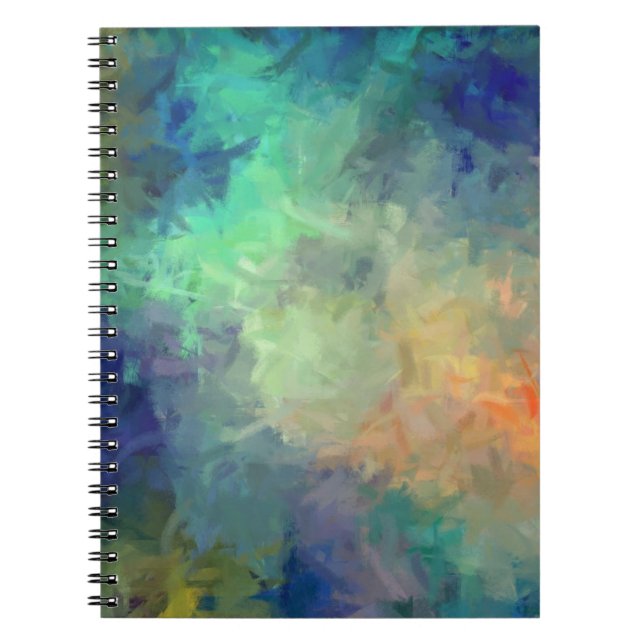 Carnet Tableau coloré Abstrait #4 (Devant)