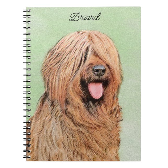 Carnet Tableau de bord - Joli art original chien (Devant)