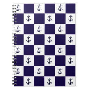 Carnet Tableau de contrôle d'Ancre bleu marine