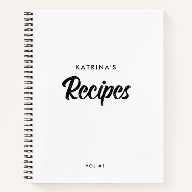 Carnet Tableau de conversion de mesure de script Recette (Devant)