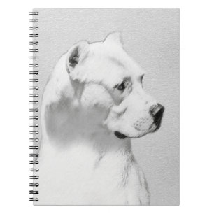 Carnet Tableau Dogo Argentino - Art Chien original