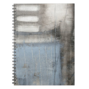 Carnet Tableau gris et bleu Abstrait
