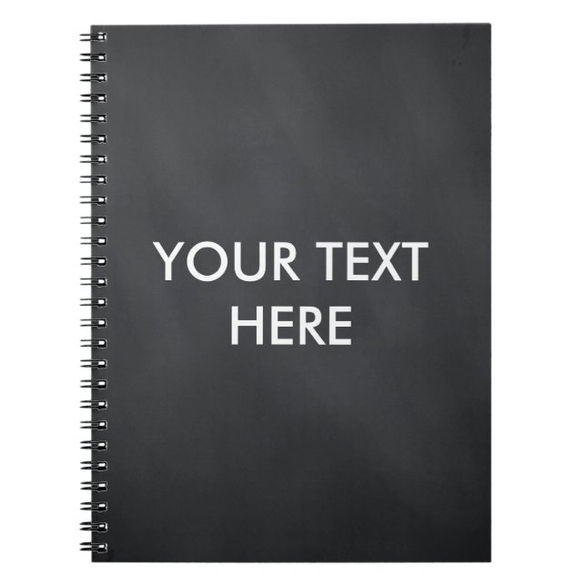 Carnet Tableau noir monographique personnalisé (Devant)