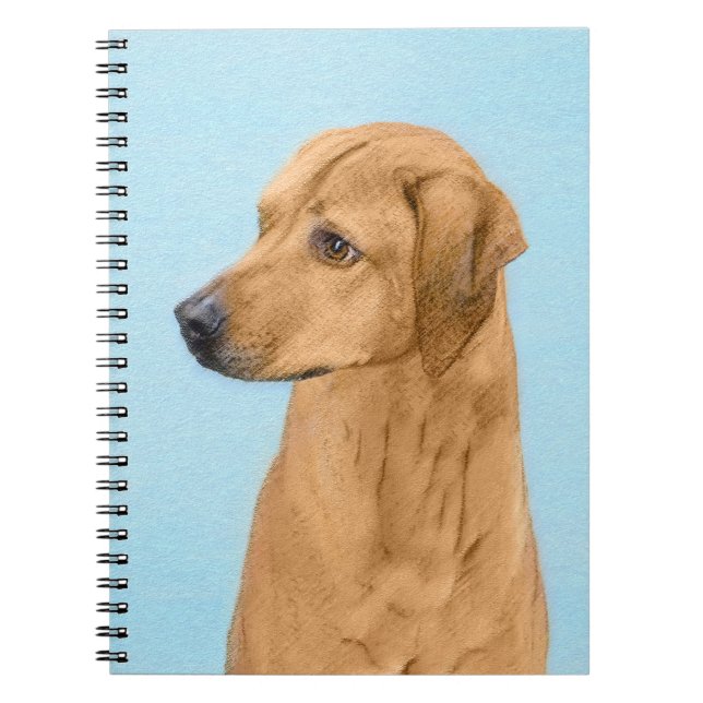 Carnet Tableau Rhodesian Ridgeback - Art Chien original (Devant)