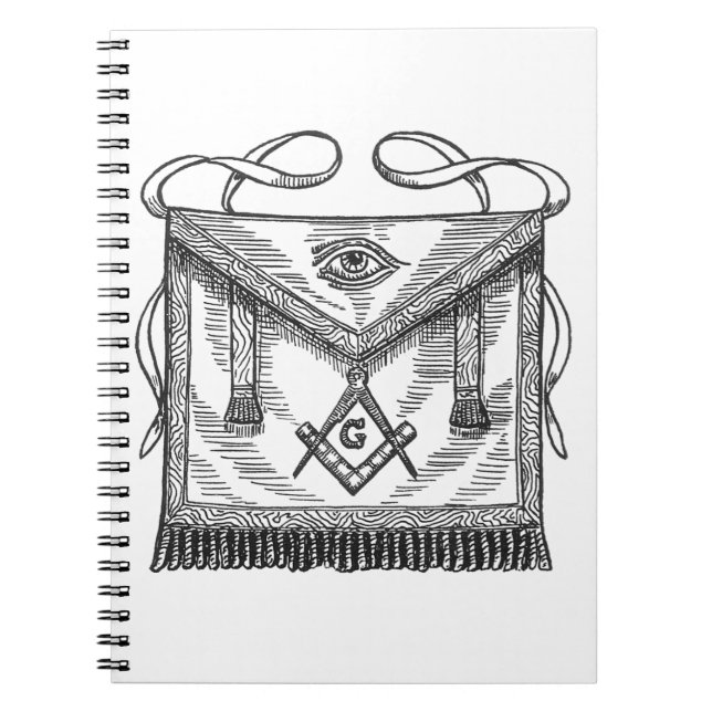 Carnet Tablier maçonnique (Devant)