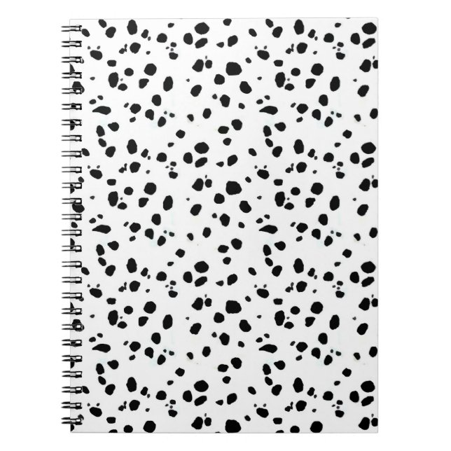 Carnet Taches dalmatiennes, copie dalmatienne, fourrure (Devant)